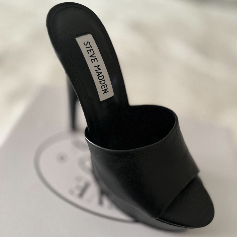 Black platform heels